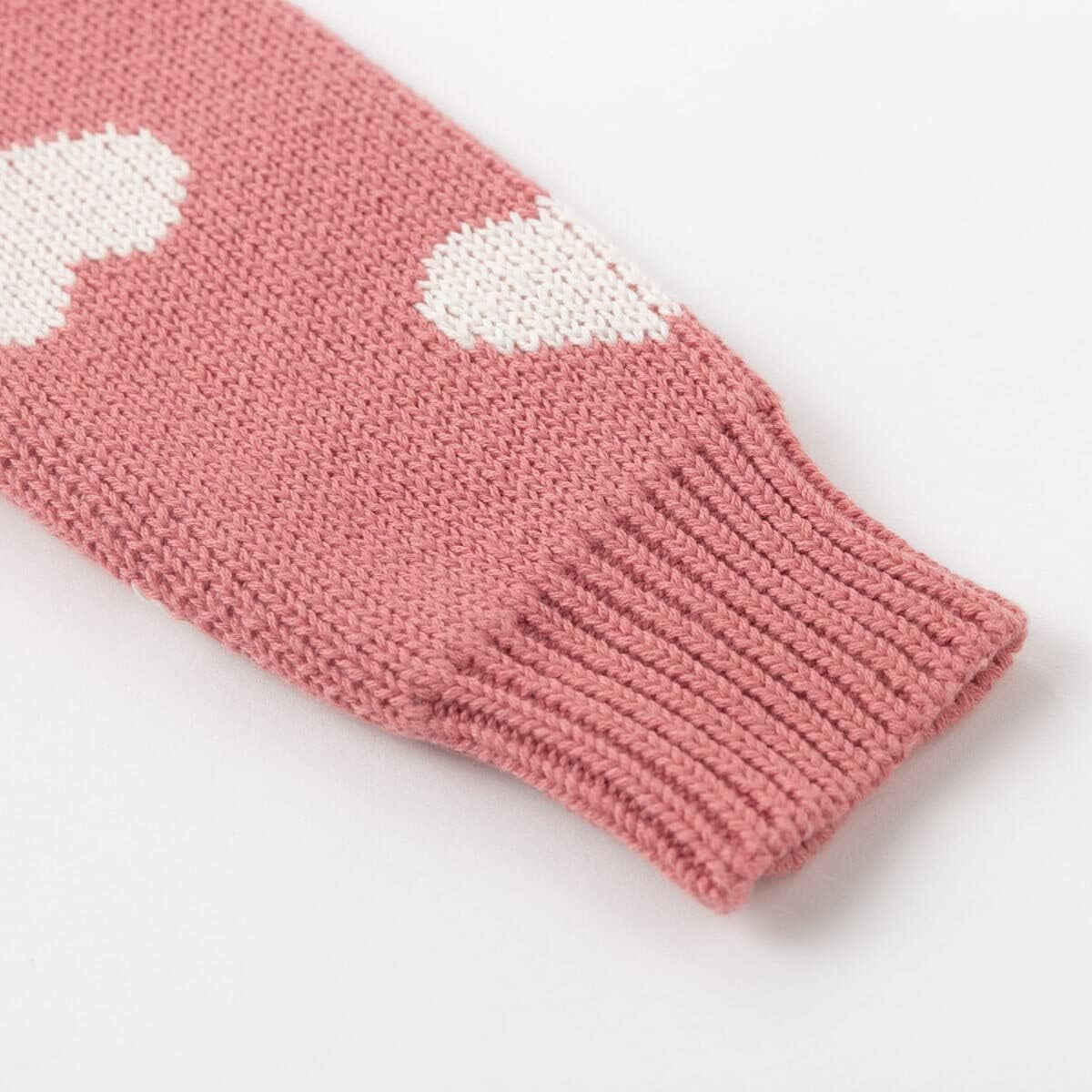 Baby Pullover Sweater Heart Knit Sweater Coat for Autumn Fall and Winter 3M-3T